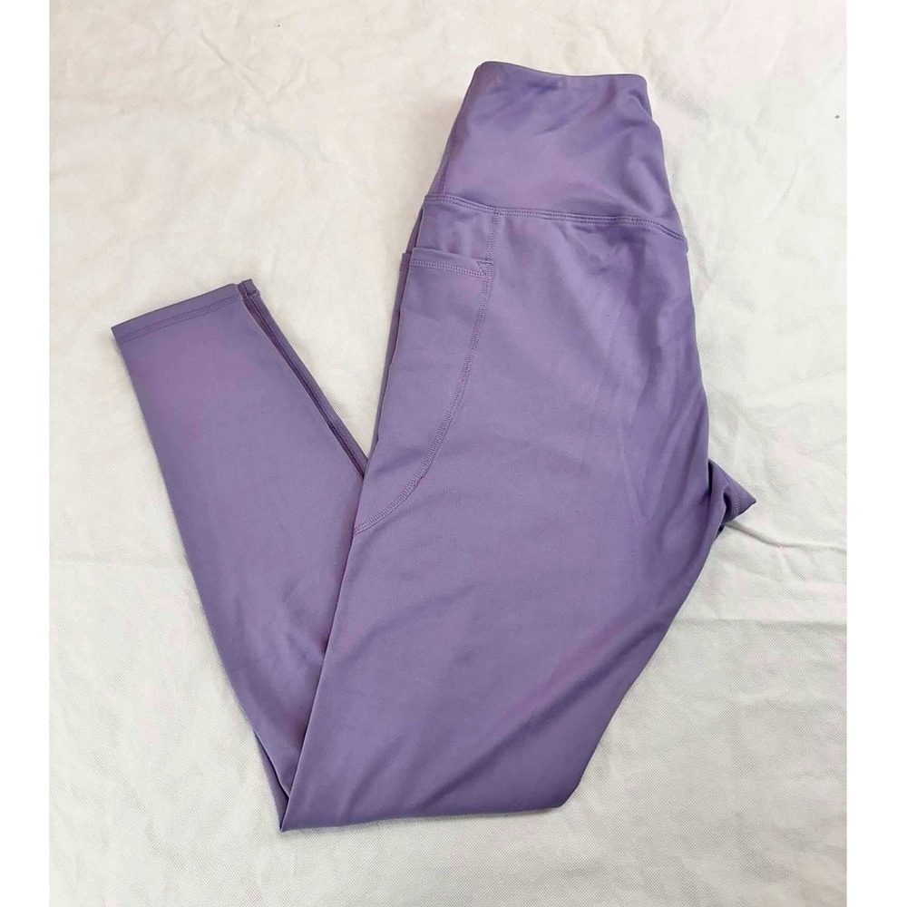 Yoga Athleisure High Rise Soft‎ Purple Anti-static Womens Leggings L XL XXL